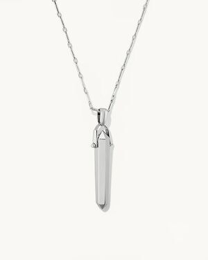 Stella & Dot | Rebel Pendant Necklace | Silver